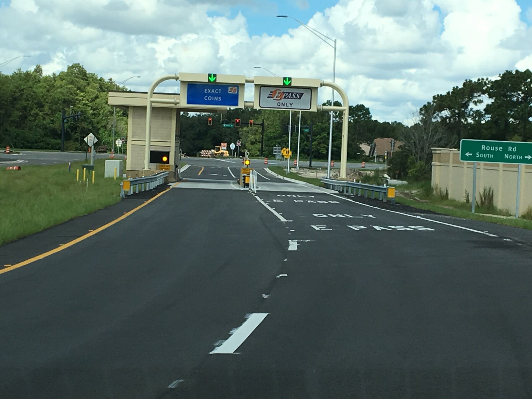 State Road 408 exit ramp toll plaza at Rouse Road