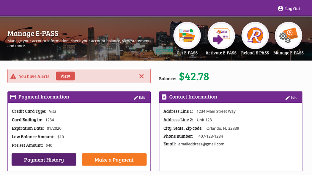Managing Your E-PASS Account Online | Central Florida Expressway Managing Your E-PASS Account Online | Central Florida Expressway