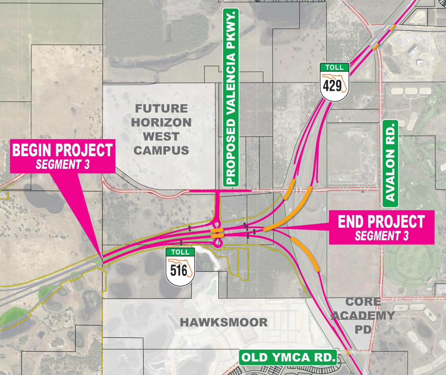 State Road 516 (Lake/Orange Expressway) from US 27 to SR 429 Central Florida Expressway Authority