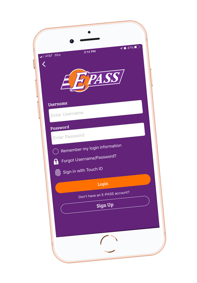 08.14.20+CFX+E-PASS App+Phone Screenshot