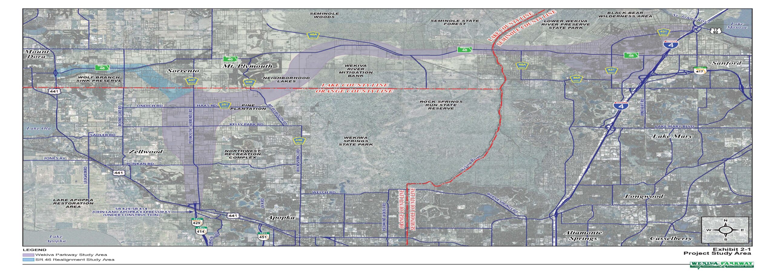 WP PDE Study Area Map