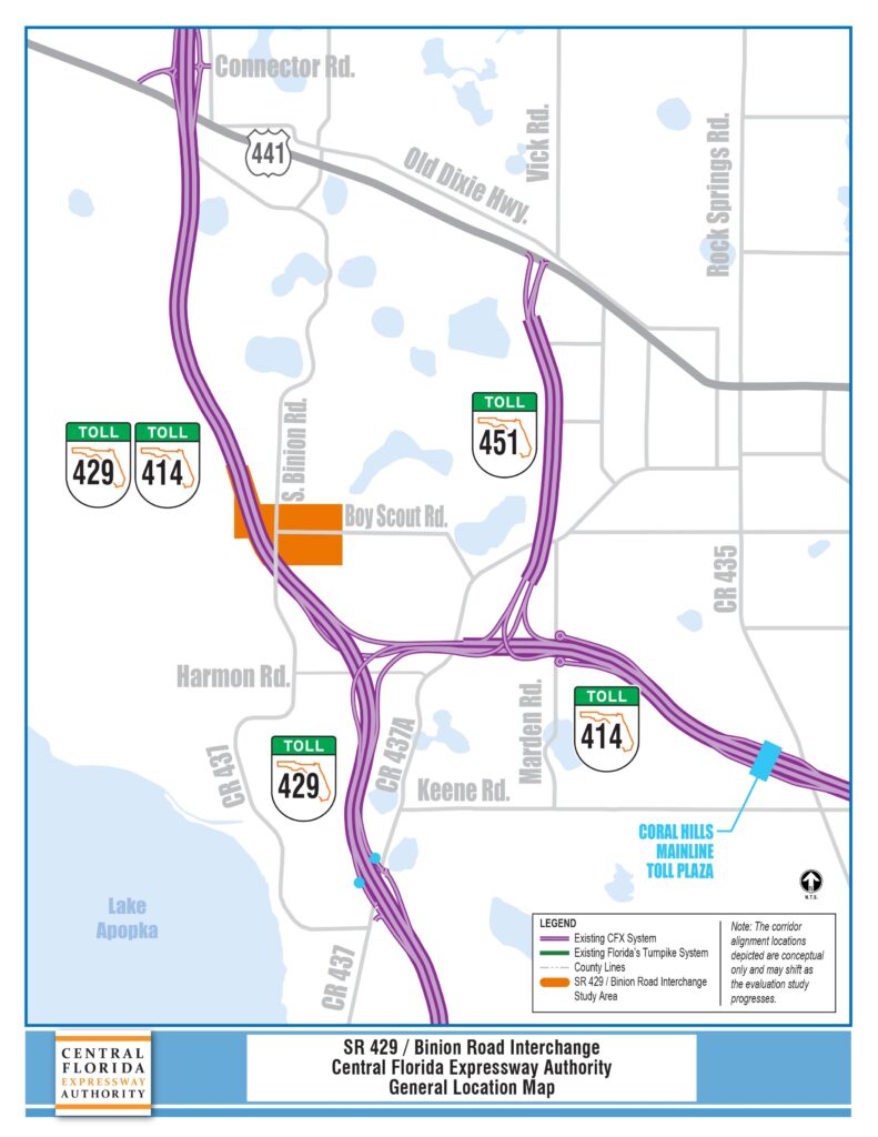 PD&E Study SR 429/Binion Road Interchange Central Florida Expressway